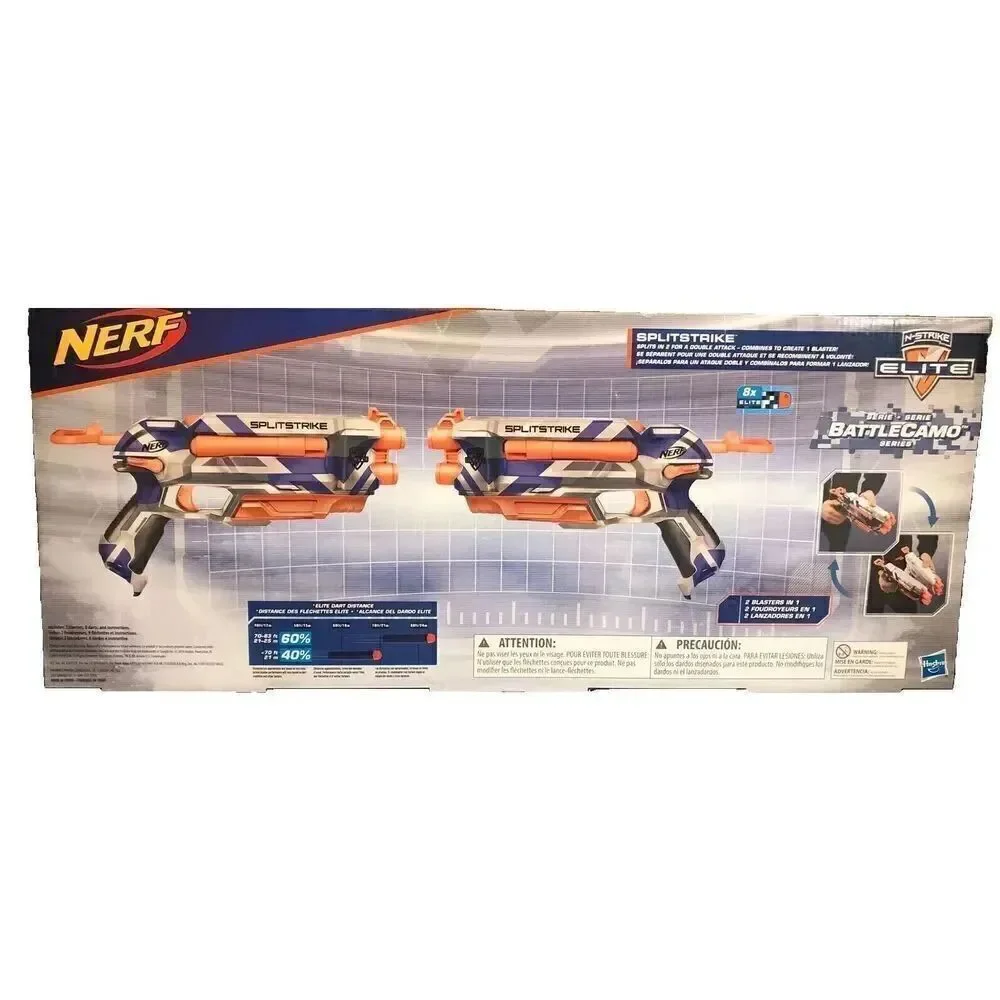 NERF N-STRIKE ELITE SPLITSTRIKE - 2 PACK GUNS WITH 75 DART REFILL PACK